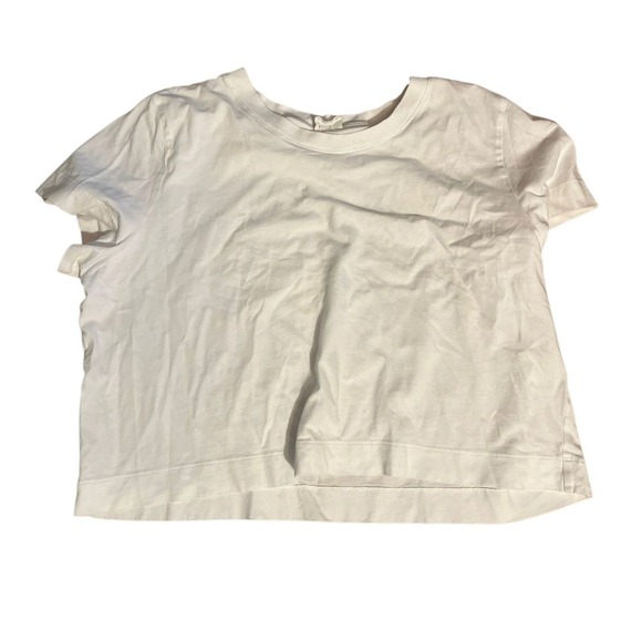 Wilfred Free Cropped T-Shirt XL Boxy Fit Short Sleeve Relaxed Tee Aritzia - Picture 1 of 3